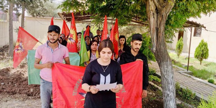 Tevger ciwanên şoreşger li Dirbesiyê daxuyanî da