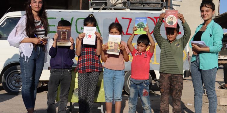 Ciwanan li Şehbayê ji bo Azadîya Fîzîkî ya Rêber Apo destbi pirtukxaneya Gerok kir 