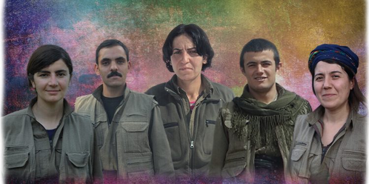 HPG’ê 5 gerîlayên şehîd bi rêzdarî bi bîr anî