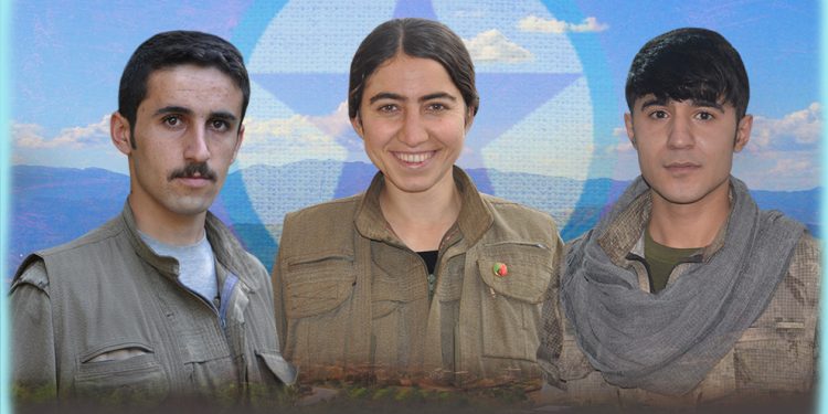 HPG’ê nasnameya 3 şehîdan eşkere kir