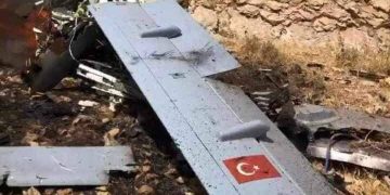 Li Sengeserê balafira hewayî ya bêmirov a dewleta Tirk a dagirker ket