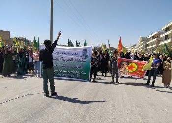 Meşa jinên ciwan ji bo azadiya fizîkî ya Rêber APO li Minbicê