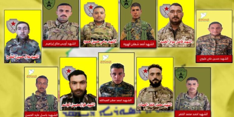 QSD’ê nasnameya 11 şervanên şehîd eşkere kir