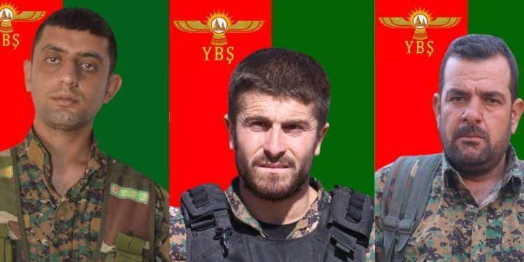 YBŞ’ê nasnameya 3 şehîdên eşkere kir