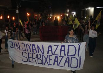 Li dijî tecrîda li ser Rêber APO ciwanan ketin kolanên li Dirbesiyê