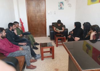 Ciwanên Eyn Îsa dest bi xwendina pareznameya Rêbertî kirin