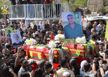 Şehîd Aslan Qamişlo û Seyid Evran bi merasîmekî bi heybet li Qamişlo hatin oxirkirin