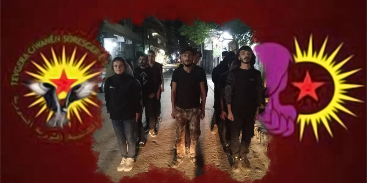 Jinên Ciwan û ciwan li Helebê parastina taxê xwe dikin