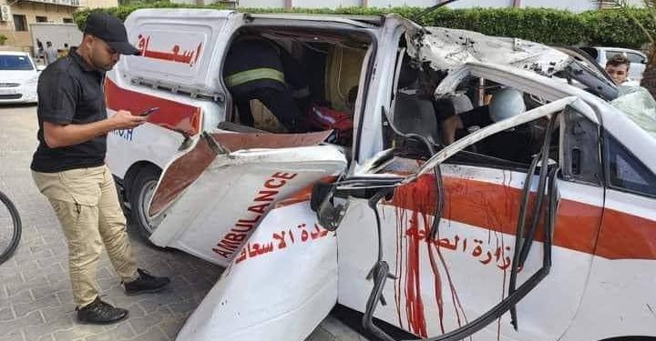 Aktivîsta Filistînê: Ambulansa ku çû hewara birîndaran bû hedef