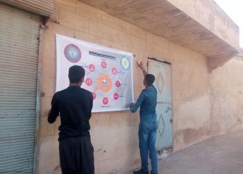 Li dijî belavbûna madeyên hişbir desteya ciwanan li Herêma Efrînê dest bi kampanyayê kirine