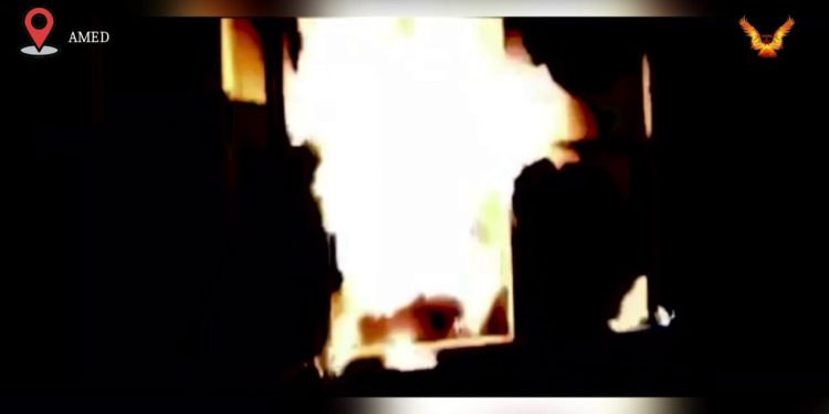 YCWK’ê li Amedê konteynireke faşîstan şewitand