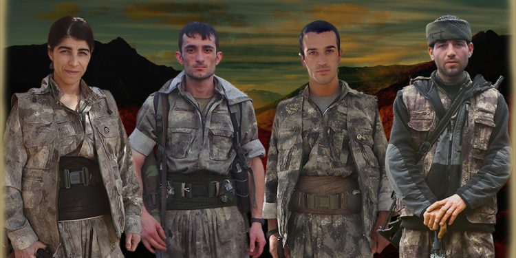 HPG’ê nasnameya 4 gerîlayên şehîd eşkere kir