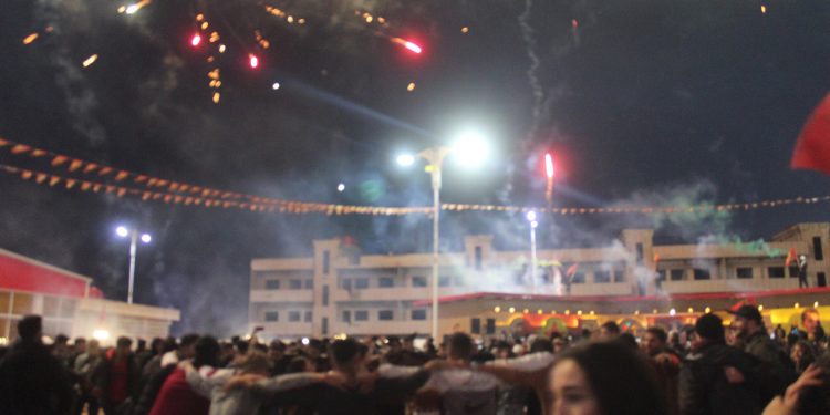 Li Qamişlo bi hezaran gel salvegera PKK pîroz kirin