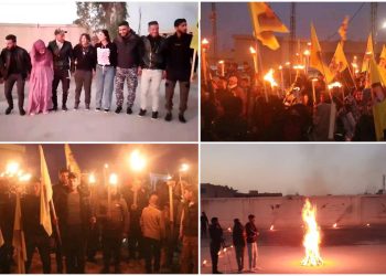 Bi pêşengtîya ciwanan li Şedadê salvegera 45’emîn ê PKK hat pîroz kirin