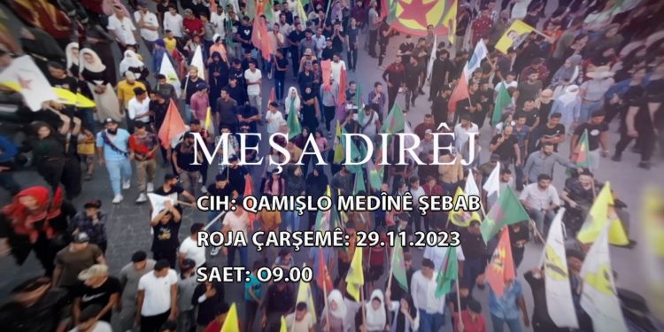 Meşa dirêj a ciwanan ji bo azadîya Rêber Apo û salvegera PKK tê li darxistin
