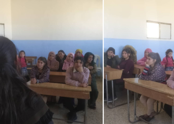 Jinên Ciwan di gûndên Kobanê de xwe ji bo Şerê Gelê Şoreşgerî amade dikin