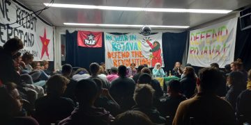 Ciwanên Bakûr û Rojhilatê Sûriyê bi antî-faşîstên Swîsre li Zurich civîyan