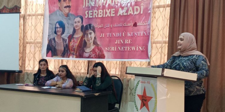 Komxebatê Jinên Ciwan ên PYD a Cizîrê li dijî tundiya li ser jin dest pê kir