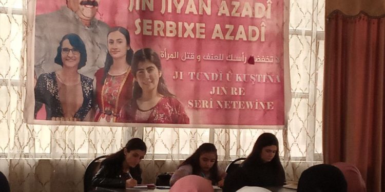 Komxebatê Jinên Ciwan ên PYD a Cizîrê li dijî tundiya li ser jin dest pê kir
