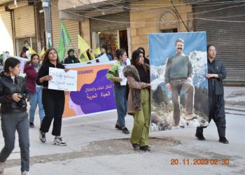 Di pêsengtiya jinen ciwan de li Helebê meşekî hat lidarxistin