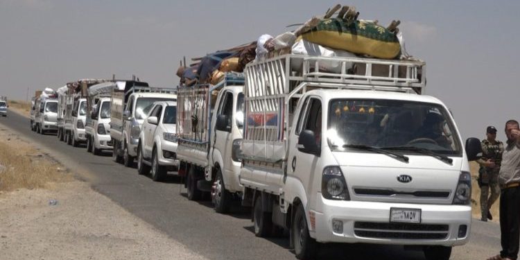 487 koçberên Êzidî vegeriyane Şengalê