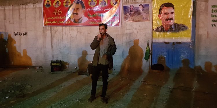 Bi pêşengtîya ciwanan li Minbicê salvegera PKK hat pîroz kirin