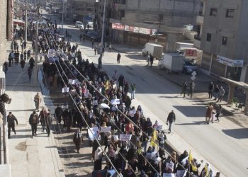 Li Qamişlo hezaran li dijî dagirkeriyê meşiyan