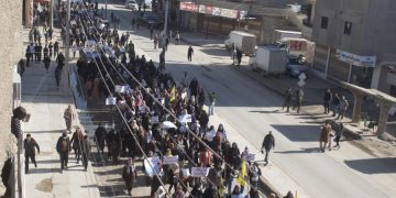 Li Qamişlo hezaran li dijî dagirkeriyê meşiyan