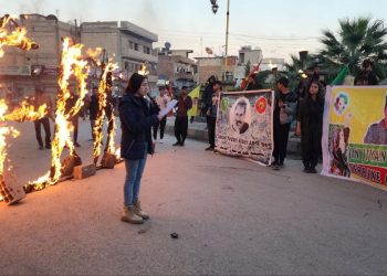 Bi pêşengtiya Jinên Ciwan ên Dêrîkê çalakiyên gerîla bi meşekî hatin pîroz kirin