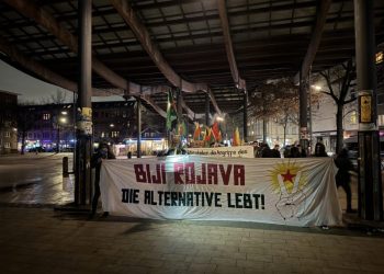 Ciwanan ji bo Rojava li Hambûrgê daketin qadan