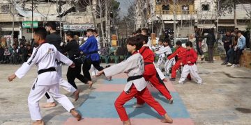 Li Minbicê ciwanan tekwando pêşkêş kirin