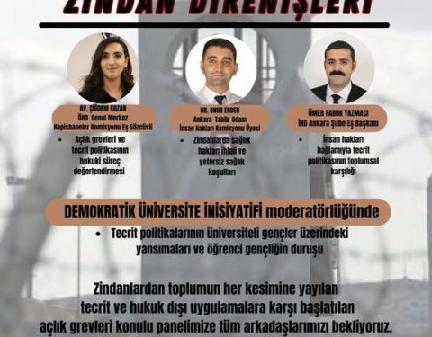 Panela xwendekarên zanîngehê li ser ‘Tecrîd û Zîndan’