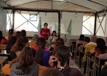 Jinên Ciwan ên Girê Spî civînekî derbarê azadiya fîzîkî ya Rêber Apo li darxistin