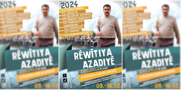 Banga Rêwîtiya Azadiyê: Azadiya Abdullah Ocalan mijareke jiyanê ye