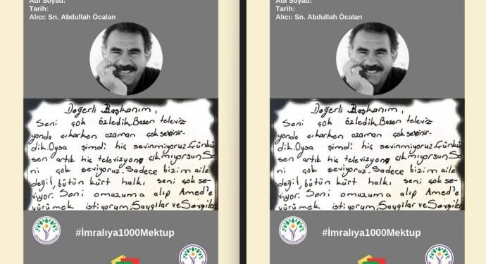 Ji Meclisa Ciwanan a DEM Partiyê kampanyaya ‘1000 Name Ji Îmraliyê Re’