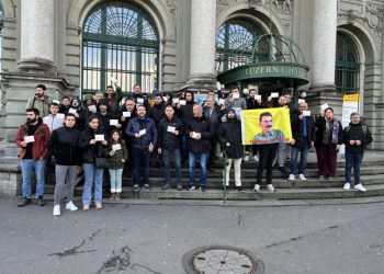 Di pêşengiya ciwanên Lûzernê de kartpostal hatin şandin Îmraliyê