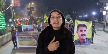 Ciwanên Minbic ji bo şermezarkirina Komployê li dijî Rêber Apo meşiyan