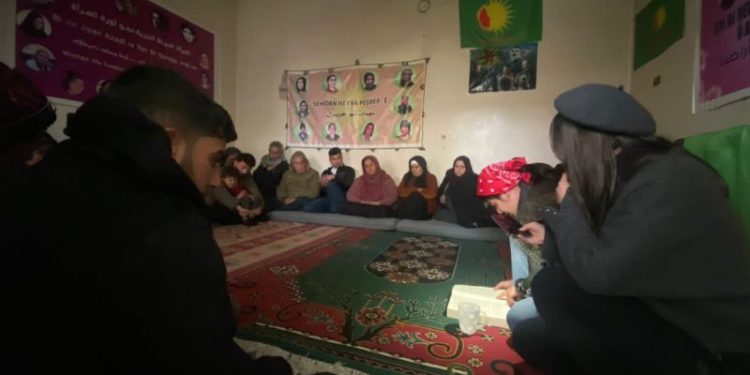 Yekitîya Jinên Ciwan yê Şehba parêznameya Rêber APO ji gel re xwend