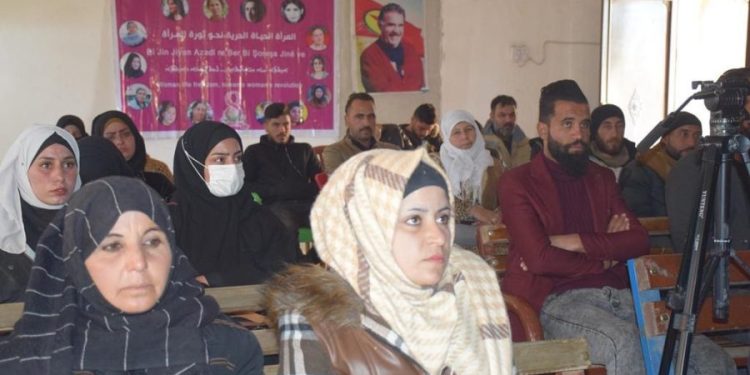 Ciwanên Şedadê komxebatekî li ser komployê navnetewî li dar xistin