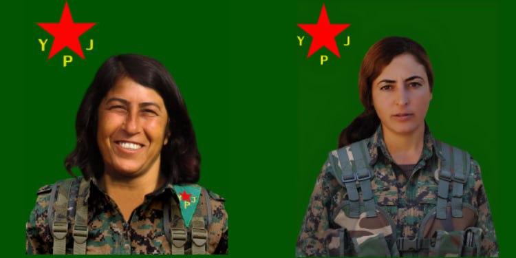 YPJ nasnameya 2 şehîdan eşkere kir