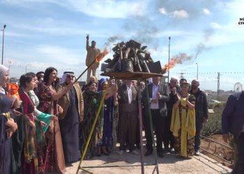 Rêveberiya Xweser a Cizîrê pêşwaziya Newrozê kir