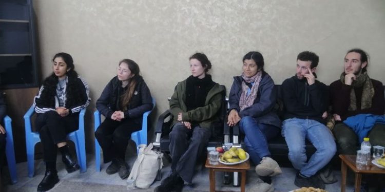 Ciwanên Enternasyonalist bi Ciwanên Başurê Kurdîstanê re hatin cem hev