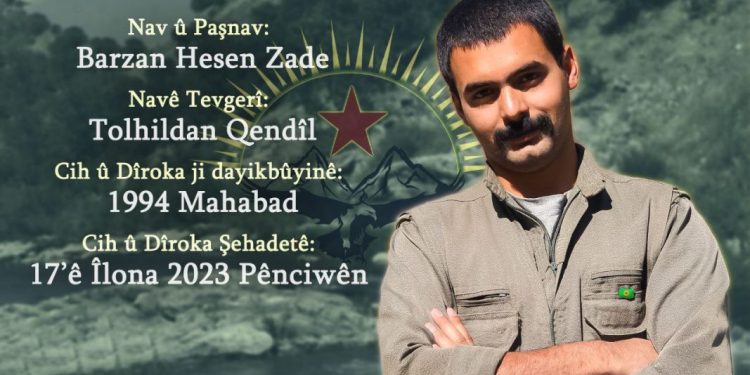 KCR: Em hevrêyê xwe yê hêja û fermandar Heval Tolhildan bi rêzdarî û minetdarî bi bîr tînin!