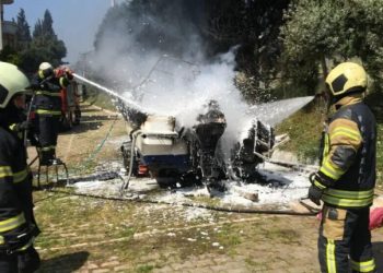 Milîsên HBDH’ê li Kocaeliyê keştiyeke luks dan ber agir