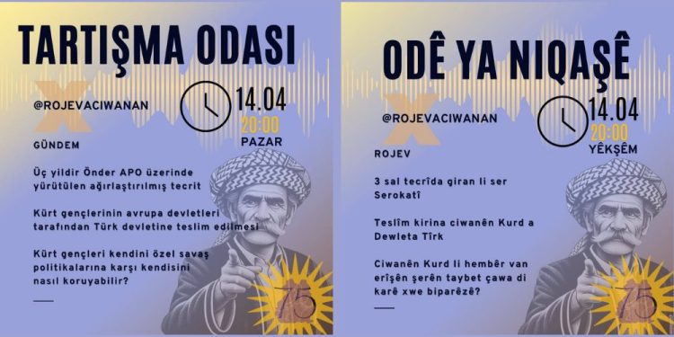 Odeya nîqaşê ya ciwanan li ser Twîtterê têkildarî rojevê