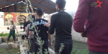 Ciwanên Şoreşger ên taxa Qudurbek bi çandina daran rojbûna Rêber Apo pîroz kirin