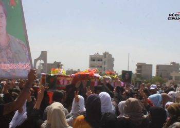 Fermandara YPJ’ê Şehîd Sorxwîn û şehîd Arîn li Qamişlo hatin oxirkirin