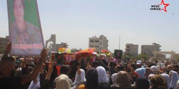 Fermandara YPJ’ê Şehîd Sorxwîn û şehîd Arîn li Qamişlo hatin oxirkirin