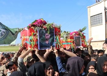 Şehîdên Basilê li Şehba bi merasîmekî girseyî hatin oxirkirin