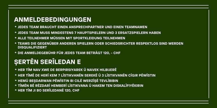 Tûrnûvaya Futbolê ya Şehîd Dijwar Tolhildan 5ê Gulanê li bajarê Lûzern ê Swîsreyê